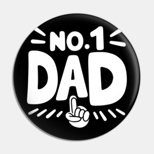 No 1 Dad Pin