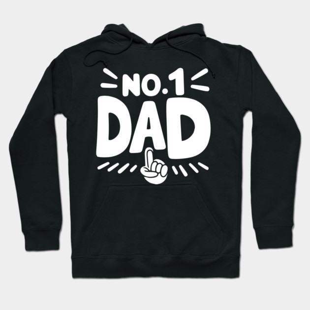 No 1 Dad Hoodie by Frank Ring