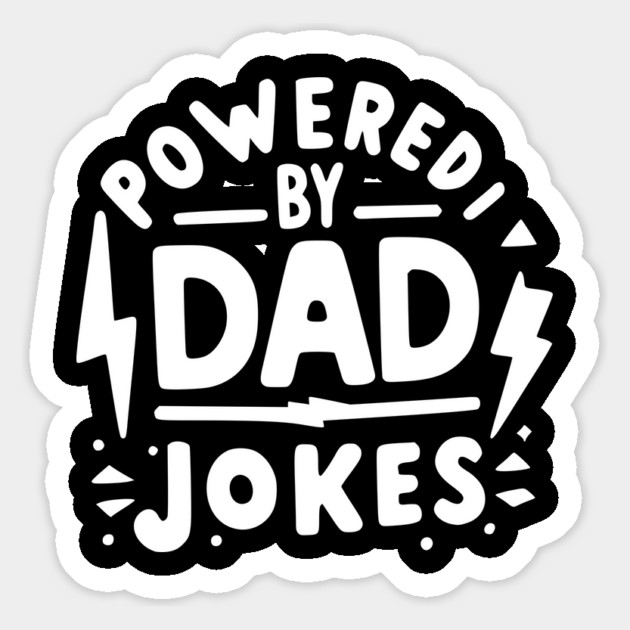 Powered by Dad Jokes Magnet by Frank Ring