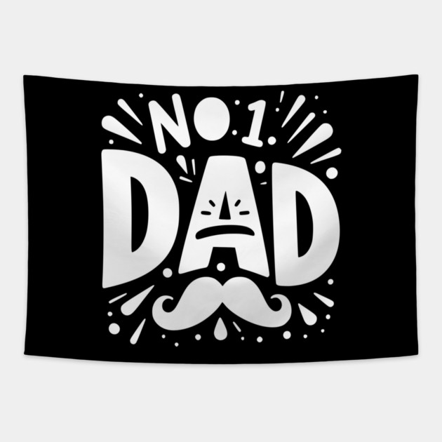 No 1 Dad Tapestry by Frank Ring