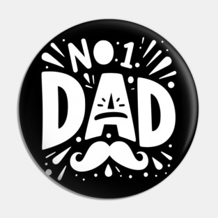 No 1 Dad Pin