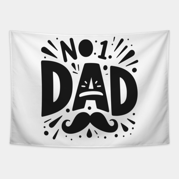 No 1 Dad Tapestry by Frank Ring