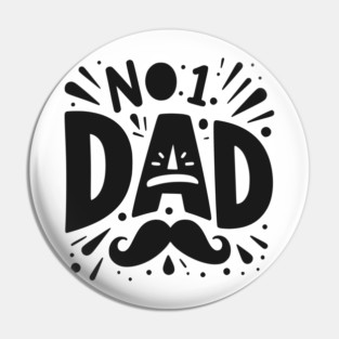 No 1 Dad Pin