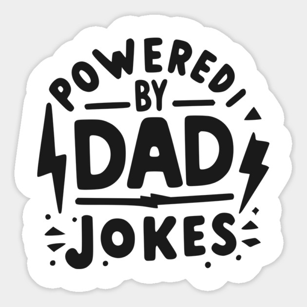 Powered by Dad Jokes Magnet by Frank Ring
