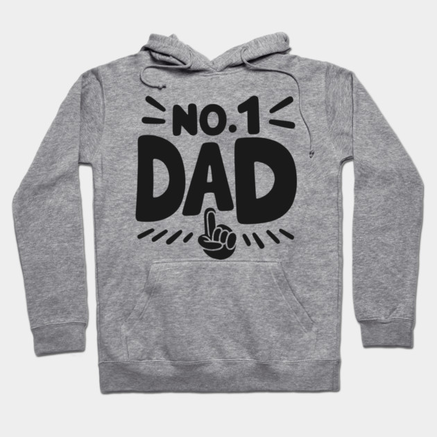 No 1 Dad Hoodie by Frank Ring
