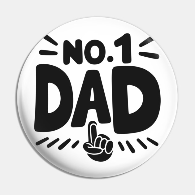 No 1 Dad Pin by Frank Ring