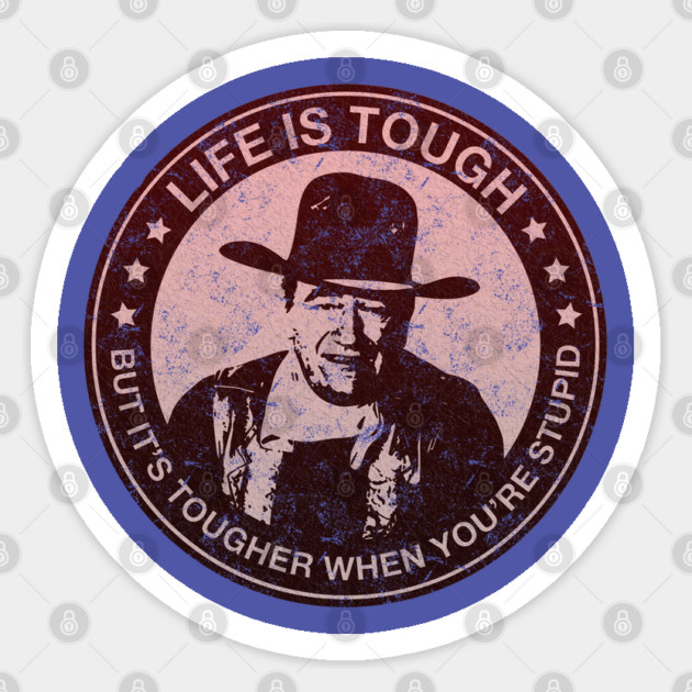 IT'S TOUGHER WHEN YOU STUPID Sticker by Rhasani Tong Go