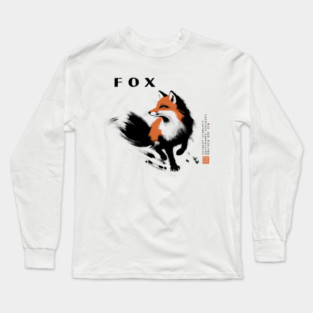 Fox profile Long Sleeve T-Shirt