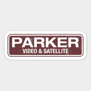 Parker Video (front & back design) Sticker
