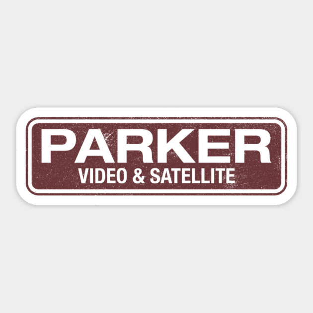 Parker Video (front & back design) Sticker by rt-shirts