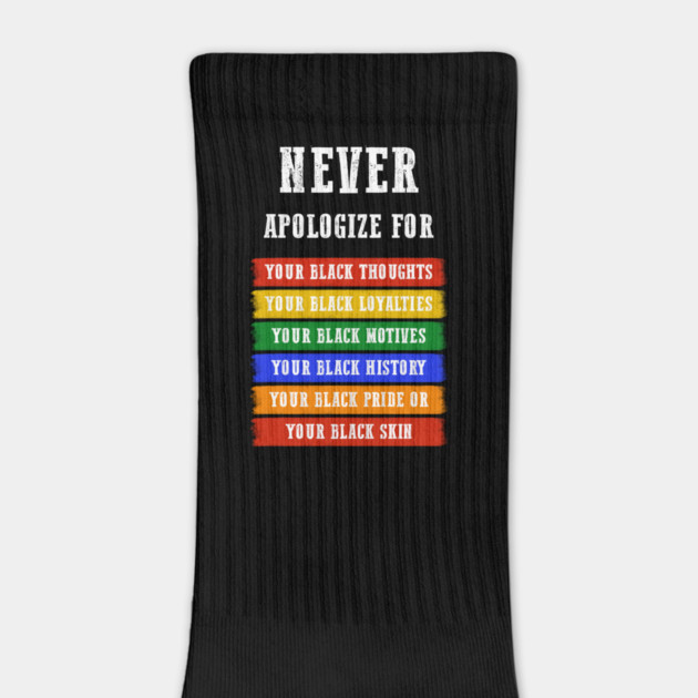 Never Apologize for your blackness by UrbanLifeApparel