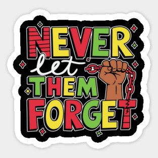 Black History - Never Let Them Forget Magnet
