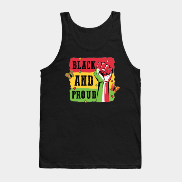 Black And Proud Tank Top by UrbanLifeApparel