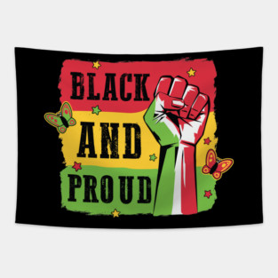 Black And Proud Tapestry