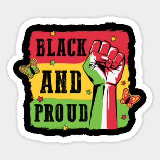 Black And Proud Magnet