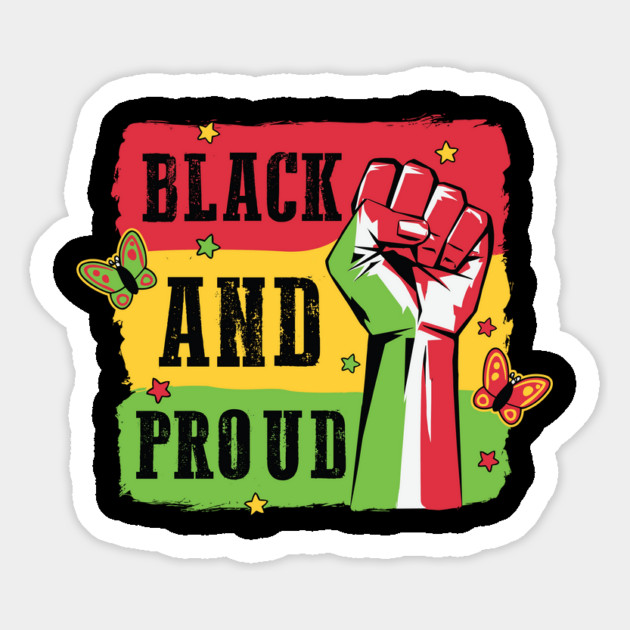 Black And Proud Magnet by UrbanLifeApparel