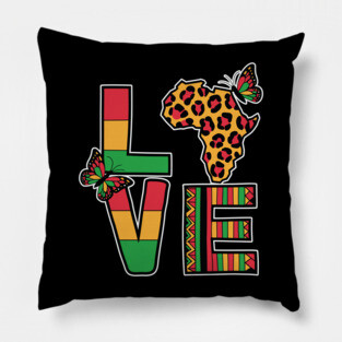 Love - Black History, Africa, Afrocentric Pillow
