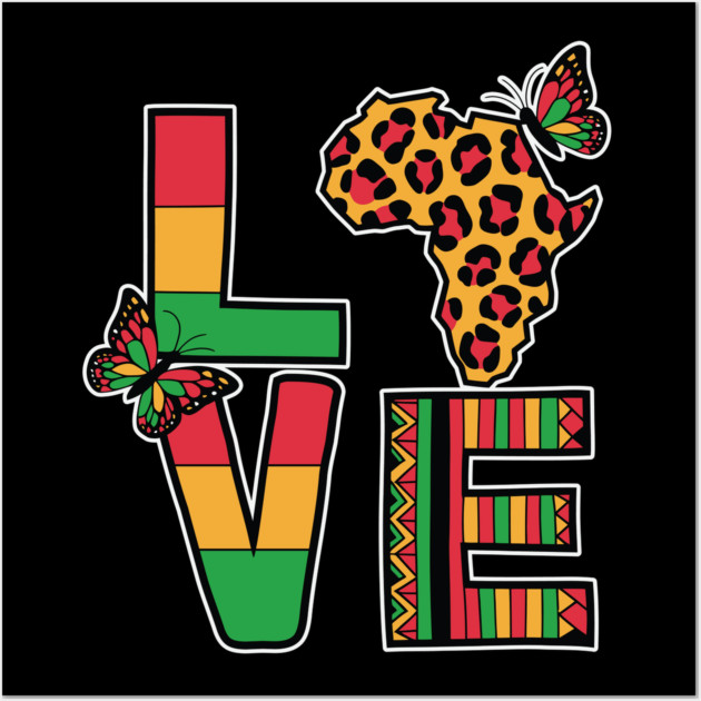 Love - Black History, Africa, Afrocentric Wall Art by UrbanLifeApparel