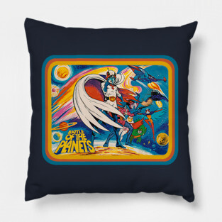 battle planets Pillow