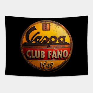 Vespa Fan Club Tapestry