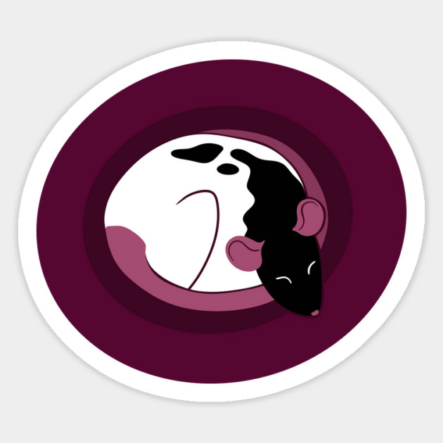 Sleeping Rat Magnet by DeguArts