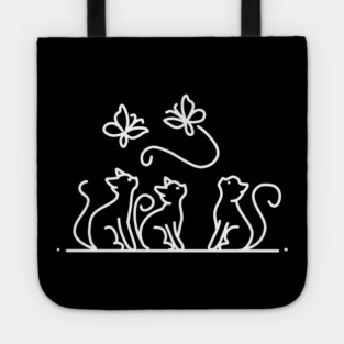 Cats & Butterflies Tote