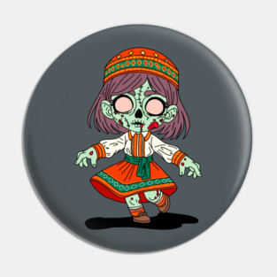 Cute Armenian Zombie Pin