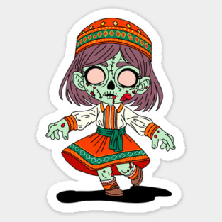 Cute Armenian Zombie Sticker