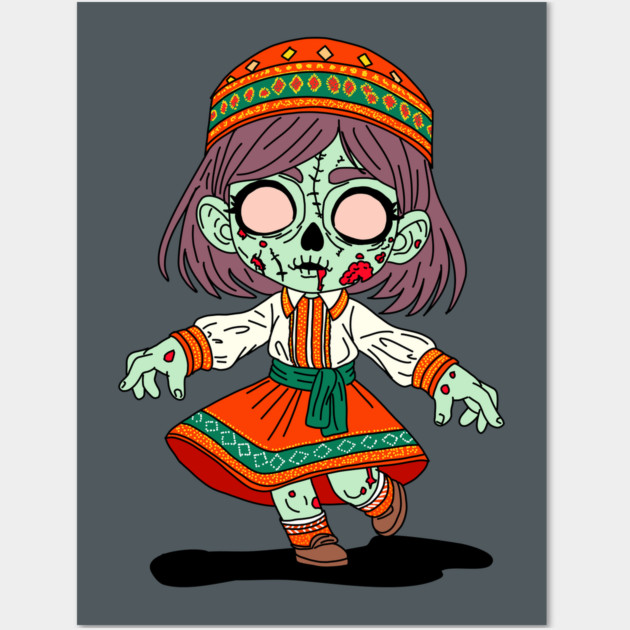 Cute Armenian Zombie Wall Art by H. R. Sinclair