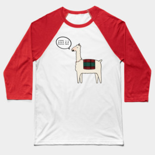 Fa La La La Llama Cute Christmas Llama Baseball T-Shirt