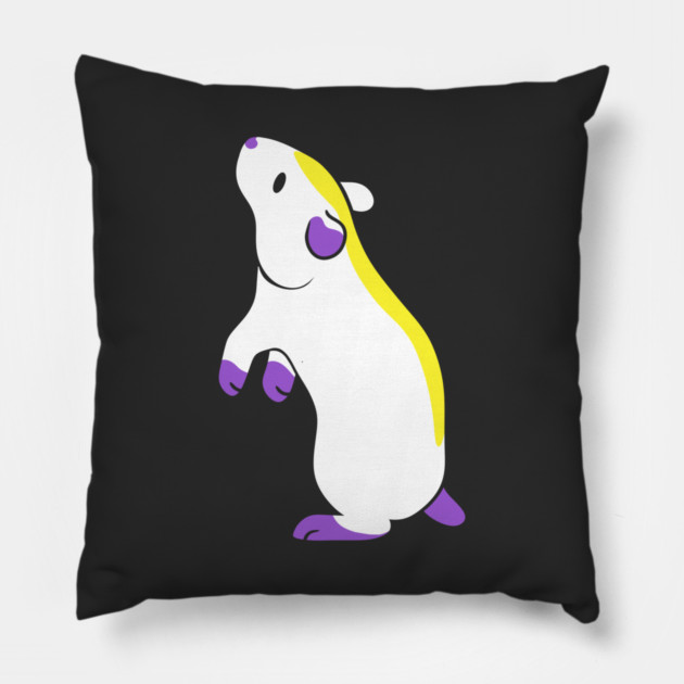 Enby Hamster Pillow by DeguArts