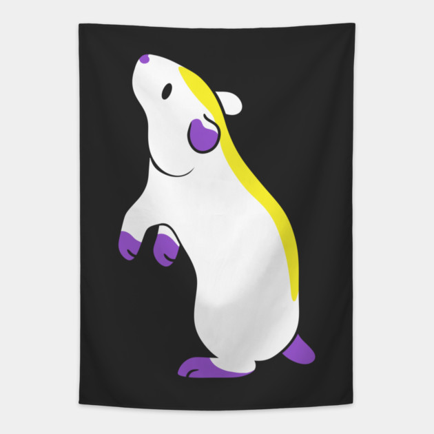 Enby Hamster Tapestry by DeguArts