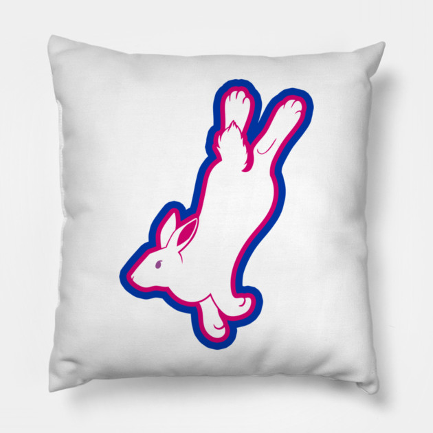 Bi Rabbit Pillow by DeguArts
