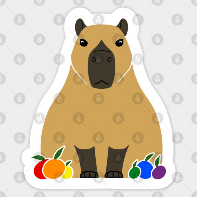 Pride Capybara Sticker by DeguArts