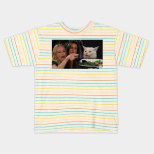 Woman Yelling at a Cat Kids T-Shirt