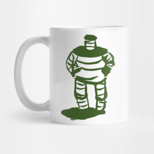 Abstract Ink Figure With Beret Mug