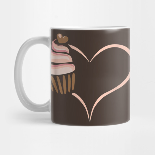 Cupcake heart funny cute bakery by Urbanprint