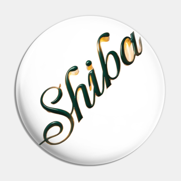 Style Shiba Aesthetic Green & Gold Colors Pin by animegirlnft