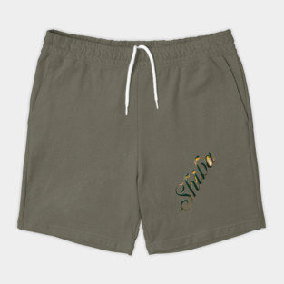 Style Shiba Aesthetic Green & Gold Colors Shorts