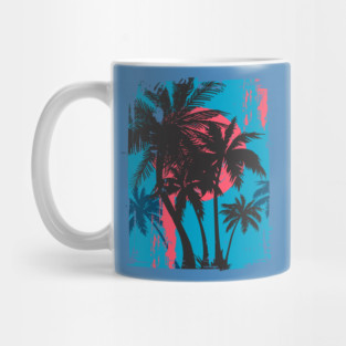 Palm Tree Beach Mug