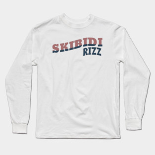 Skibidi Rizz Long Sleeve T-Shirt