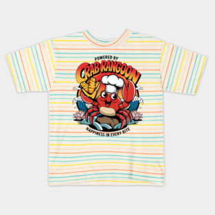 Crab Rangoon Lovers Ultimate Design, Fun, Foodie Fashion for Asian Cuisine Fans Kids T-Shirt