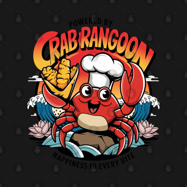 Crab Rangoon Lovers Ultimate Design, Fun, Foodie Fashion for Asian Cuisine Fans by Pixel Threads 