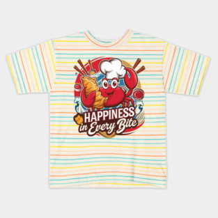 Crab Rangoon Lovers Ultimate Design, Fun, Foodie Fashion for Asian Cuisine Fans Kids T-Shirt