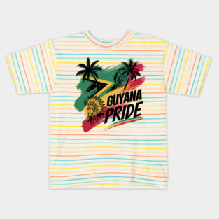Explore Guyana Inspired: Unique Designs Showcasing Guyanese Pride and Culture Kids T-Shirt