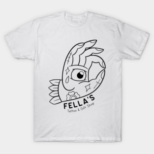 Fella's Tattoo & Gift Shop logo T-Shirt