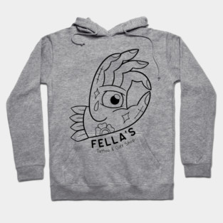 Fella's Tattoo & Gift Shop logo Hoodie