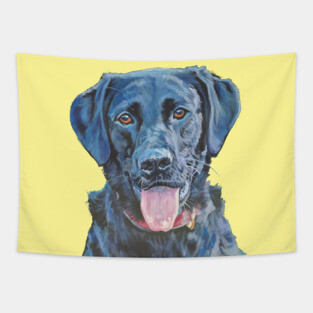 Labrador Retriever Fine Art Painting Tapestry