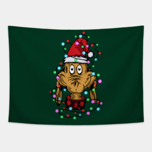 Max The Dog Grinch Christmas Tapestry
