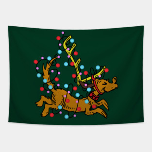Max The Dog Grinch Christmas Tapestry